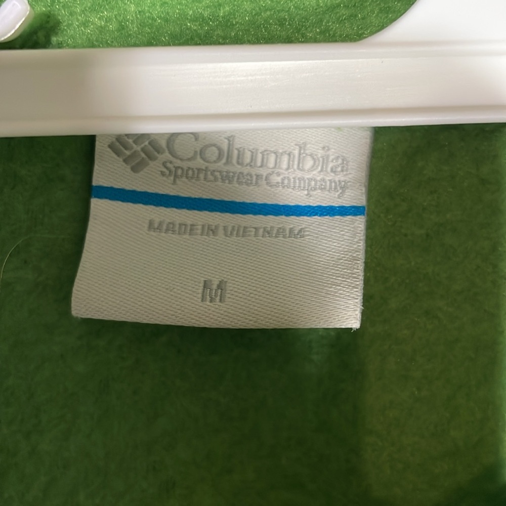 Columbia fleece medium green with pockets - Picture 3 of 4